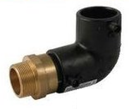 RACCORD DE TRANSITION LAITON ÉLECTROSOUDABLE MÂLE COUDE 90°